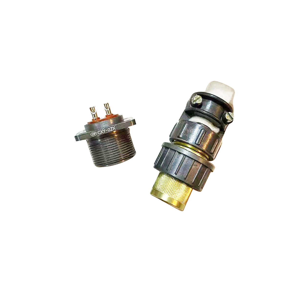 Overview diagram of YB2TAX connector with CXY-2ZX adapter system