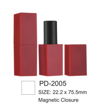 Contenitore cosmetico di chiusura magnetica quadrata di plastica