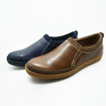 fashionable shiny color no lace slip on boat shoe men velvet loafers shoes