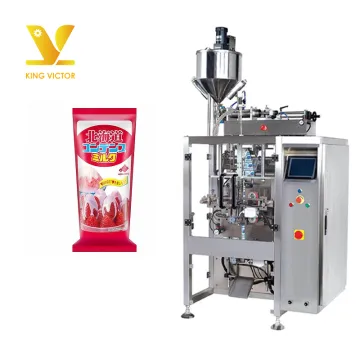 KV Automatic Three-Side Sealing Enzyme Jelly Paste Liquid Juice Sachet Filling Packing Machine