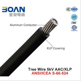 Tree Wire, Aerial Cable, 5 Kv, AAC/Xlp (ANSI/ICEA S-66-524)