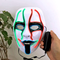 Máscaras iluminadas recarregáveis ​​de PVC LED