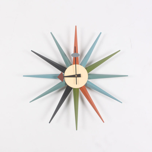 Decorative Wall Clocks Modern Nelson Sunburst Clock Manufactory