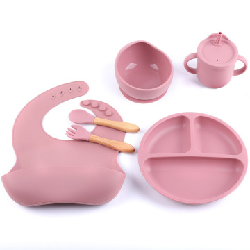 Customizable BPA-Free Kids Dinnerware Set: Bowl, Plate, Spoon & Suction Bowl for Baby Feeding