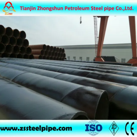 carbon weld steel pipes with internal and external coating