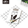 Estilo de perro adorable personalizado lindo A5 Portapapeles Atinden Notorbook de hojas sueltas Diario de tapa dura