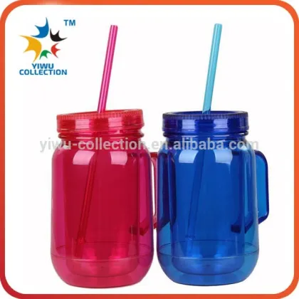 32oz plastic cup with straw and lid acrylic cup straw