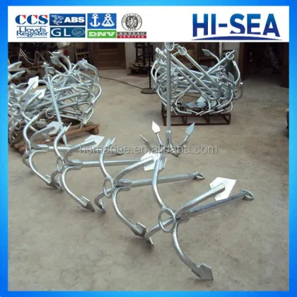 Four Claw Grapnel Anchor for Fishing Vessels