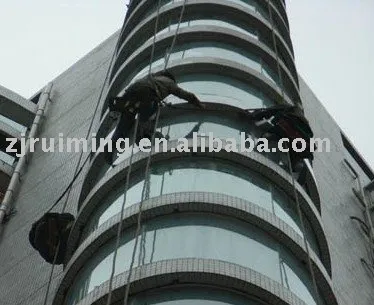 Curved aluminium glass curtain wall