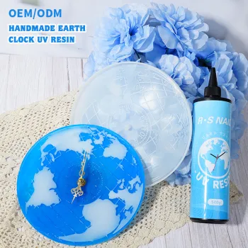 Hot Sale UV Resin 3D Earth Clock DIY Jewelry & Souvenirs