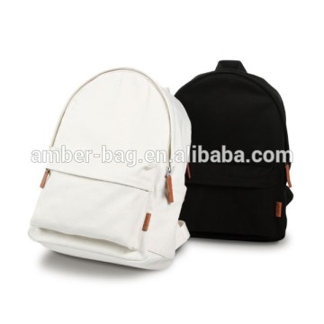 Brief Canvas Backpack / Black School Bag /White School Bag