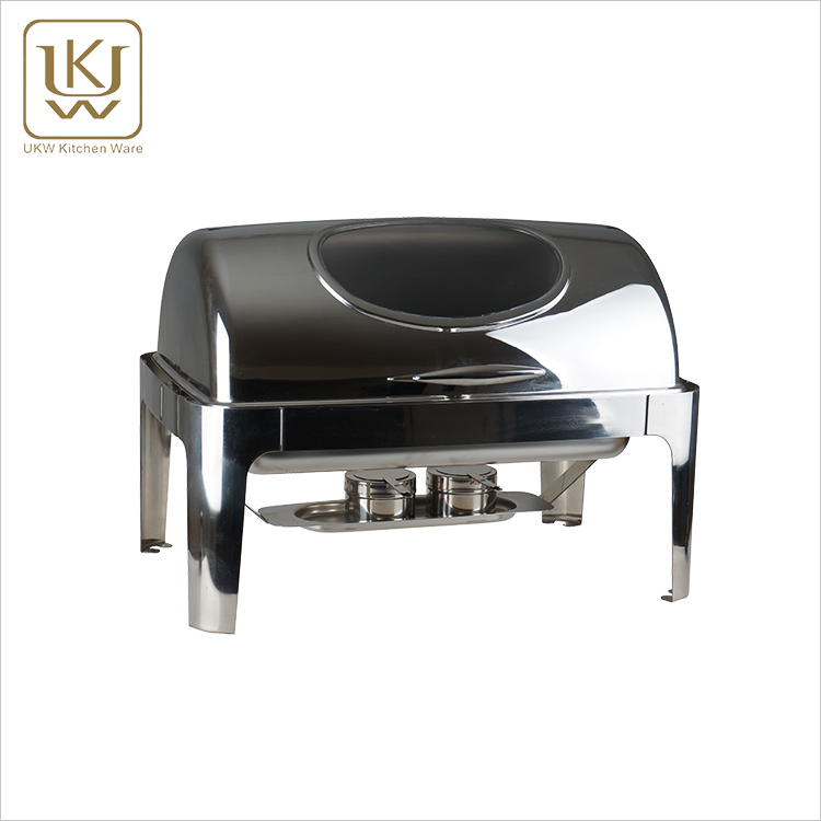 Grand ensemble de buffet en acier inoxydable