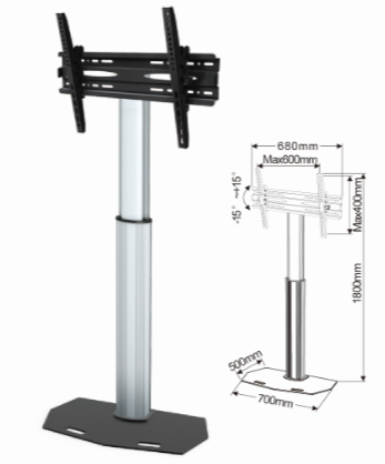 Soporte de TV para mostrar hasta 47 pulgadas