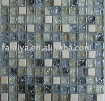 Glass Mosaic with Cracked Embossed GS100B