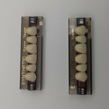 Dental Synthetic Polymer False Teeth for Full Mouth