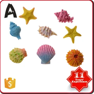 Various models polyresin sea shell shape souvenir sticker fridge Magnet