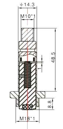 Dimension of BAPC214338074 Armature Assembly: