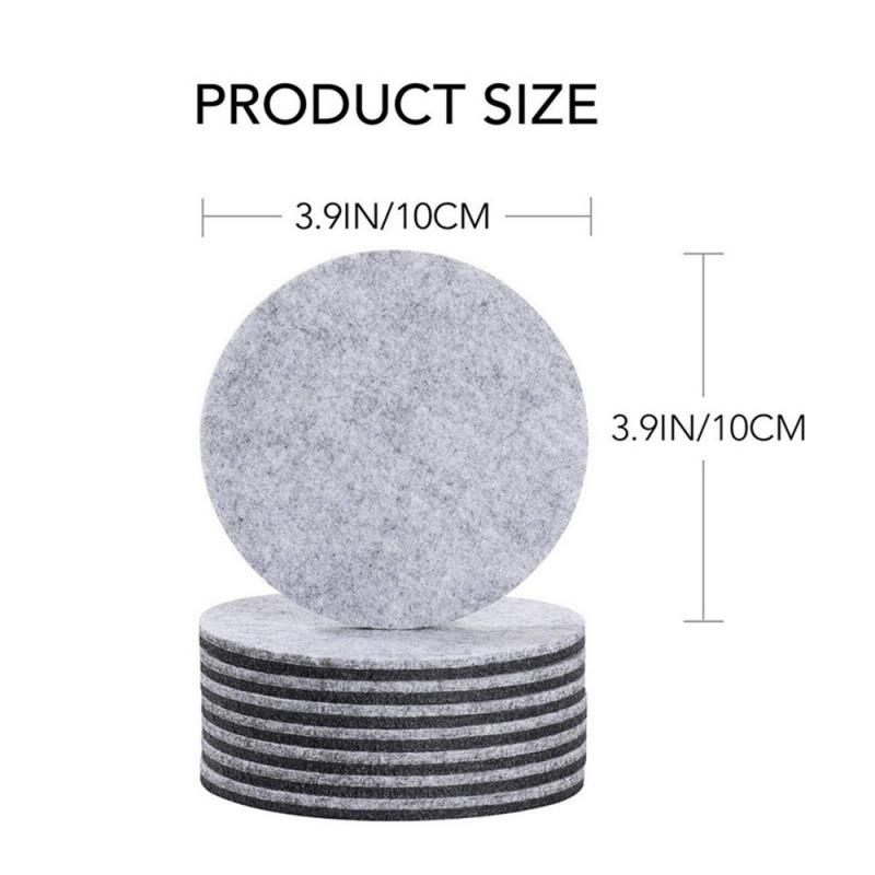 10PCS Felt Protection Pad Cup Anti-Friction Pad Separation Pad Felt Set Pad With Holder Kitchen Mats