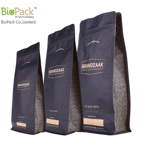 Emballage de sac de café de fécule de maïs biodégradable Ziplock en gros de Chine