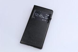 Black Color Samsung leather case for Sumsung Mega