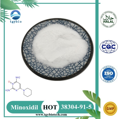 Prevenire la perdita di capelli sebacei Minoxidil in polvere CAS 38304-91-5
