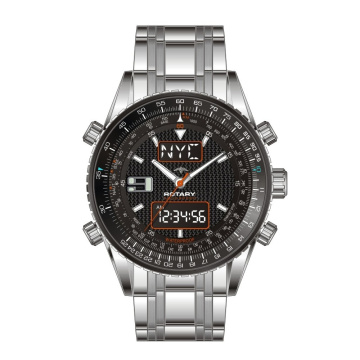 High end dual movement men watch