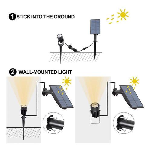 4 IN 1 Garden Pathway Solar LED Spotlight