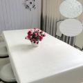 Heißverkauf Hochzeit Bankett weiße Präge -PU -Tischdecke