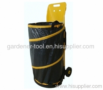Pe Garden Bag With Plastic Trolley For Moving Leaves 