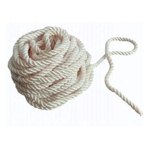 white Twisted rayon Rope with Plastic Barbs