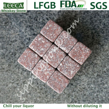 Stone per refrigeratore rosso | Whisky Chilling Stone | regalo di business