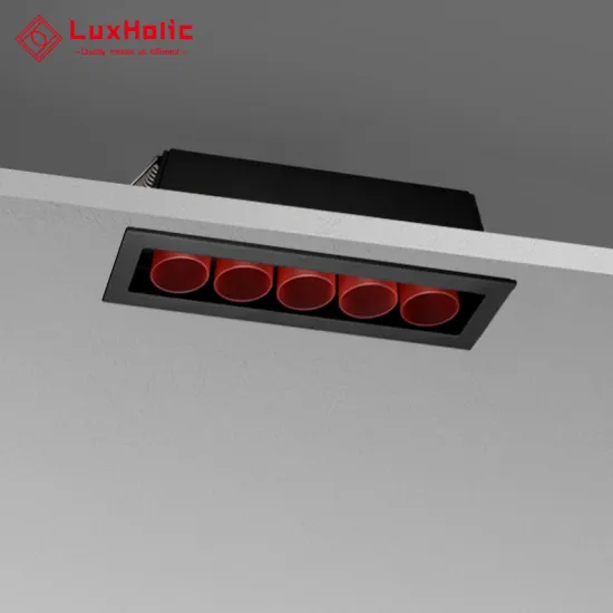 LuxHolic Black Rectangle COB Embedded Recessed LED Downlight