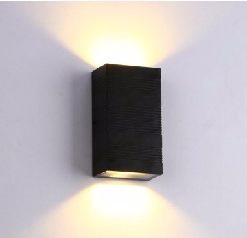 Wholesale In Stock Modern 3000K 2*3W Up Down Exterior Wall Mounted LED Wall Light Fixture