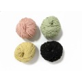 OEM ODM SKC012 %78 Akrilik Asit %12 Polyester %10 Yün Şantuk İplik Çevre Dostu Tüylenme Önleyici İplik Boyalı Halka Bükülmüş Tıknaz El
