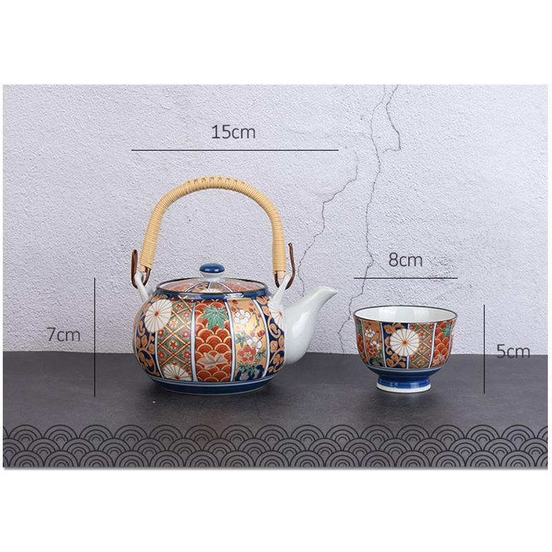 Hand Painted Gold Color Of Japanese Teapot3