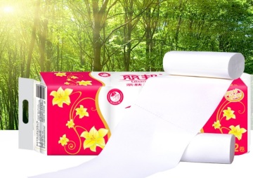China supplier manufacturing taobao Plastic Handle Bag for Toilet Paper Rolls Package
