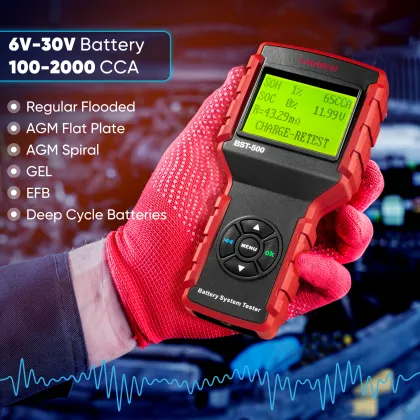 BST-500 12V Car Battery Tester: Your Ultimate Automotive Battery Analysis Solution