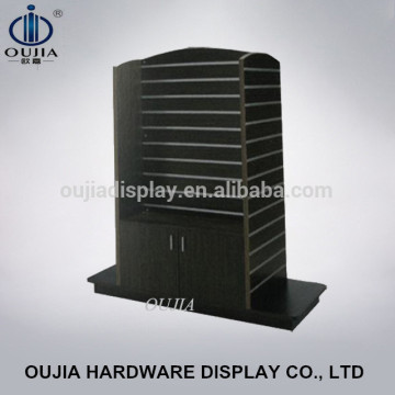 customized clothes shop display racks made of slatwall