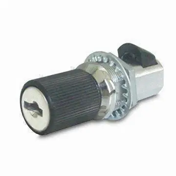 Slam Lock/Latch with Knob Rotation Spring Bolt Cylinder, Supports Washer, and Hex Nut Keys