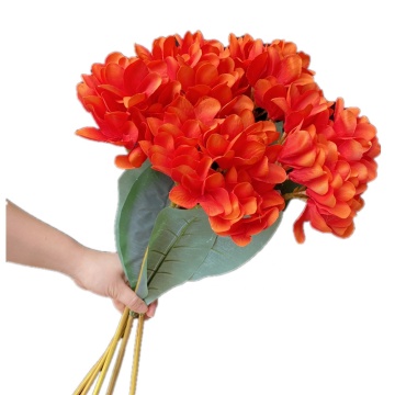 Artificial Silk Frangipani Big Plumeria Rubra for Wedding Centerpieces