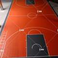 Basquete Half Court 28 x 28 pisos portátil PP Intertravamento Sport Floor Tiles para quadra de basquete