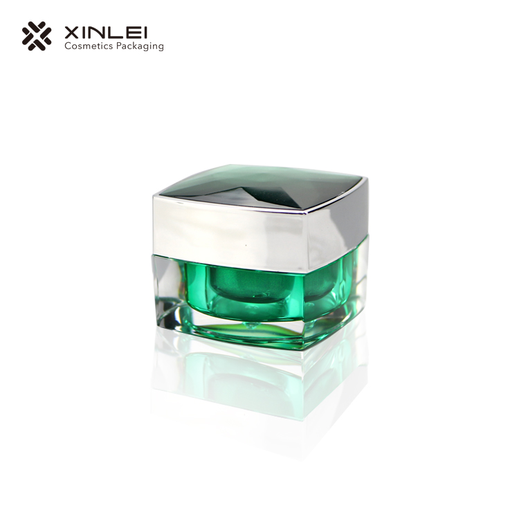 15 g Luxury Square Cosmetic Acrylic Jar