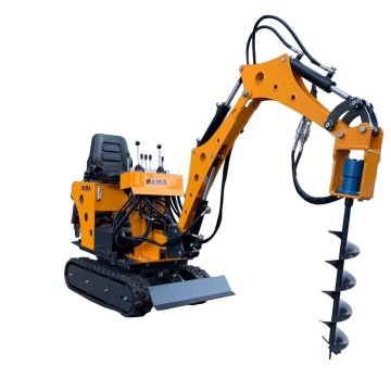Diesel Mini Retro Excavator with Grapple