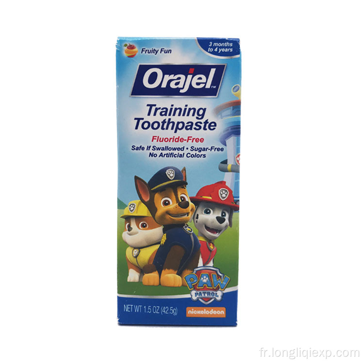 Dentifrice d&#39;entraînement sans sucre gratuit pour bébé 15OZ