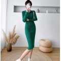 Frauen Pullover Bodycon Midi Pullover Kleid