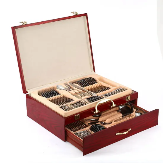 High Quality Customize Set Code Case Stainless Steel Cutlery Set