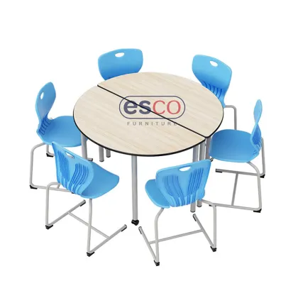 Group Square School Table with Storage
