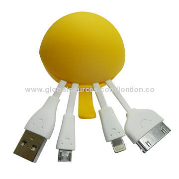 2014 Brand New 5-in-1 Multi-color USB Data Cable, Easy for Carry, OEM Orders Welcomed