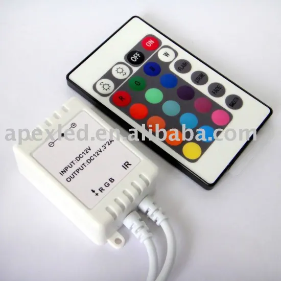 hot sale 24key rgb controller in 12--24v for led rgb strip