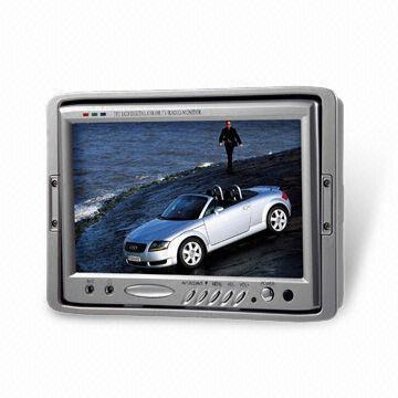 CCTV TFT LCD Monitor with Eight Language Menu and 11 to 32V DC Power Input for Car Rear View System